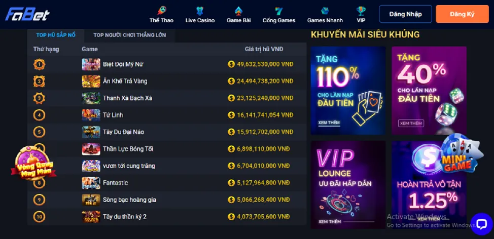 Ưu đãi thể thao V7SB